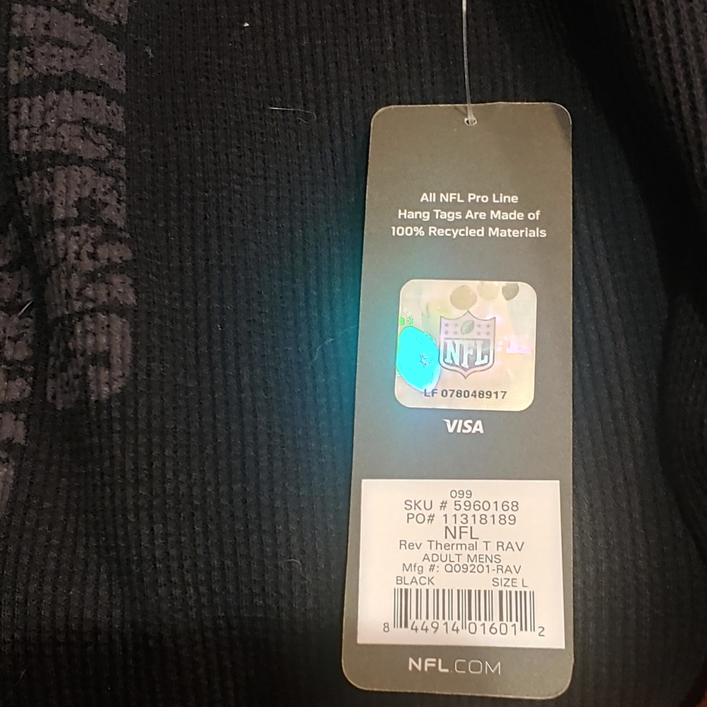 NWT NFL Raven's Reversible Thermal - Picture 11 of 11